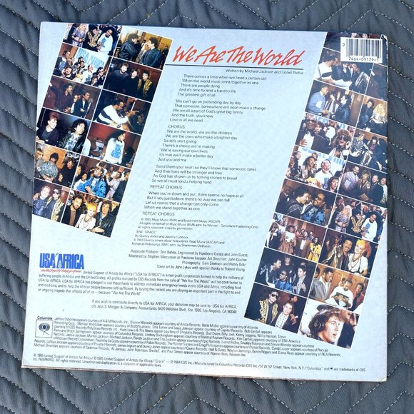 USA FOR AFRICA ‘We Are The World’ 1985 Columbia Vinyl Record - Picture 2 of 4